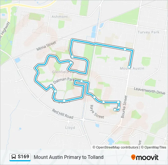 S169 Bus Line Map
