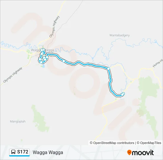 S172 Bus Line Map