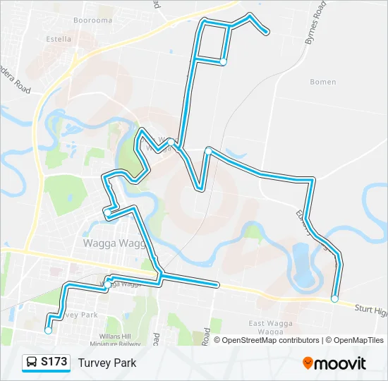 S173 Bus Line Map