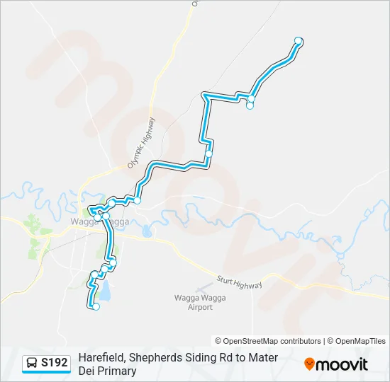 S192 Bus Line Map