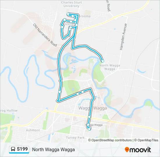 S199 Bus Line Map