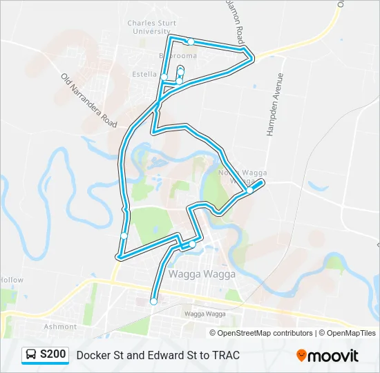 S200 Bus Line Map