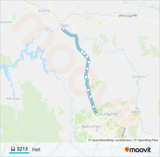 S213 Bus Line Map