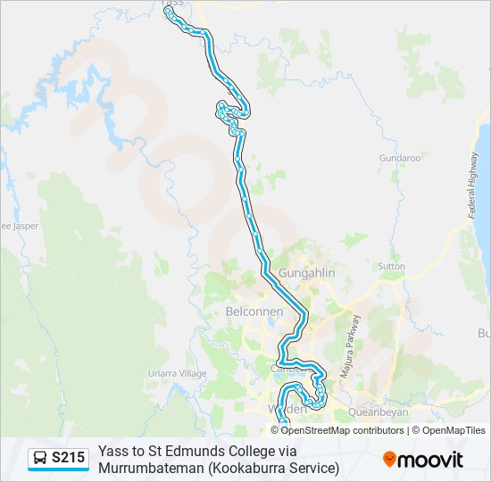 S215 bus Line Map