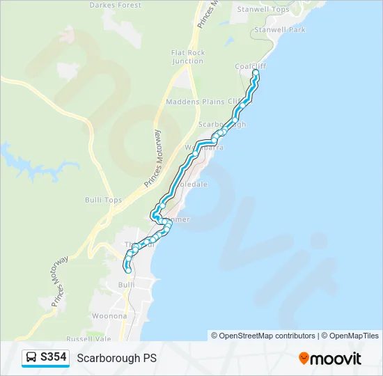 S354 Bus Line Map