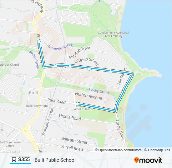 S355 Bus Line Map