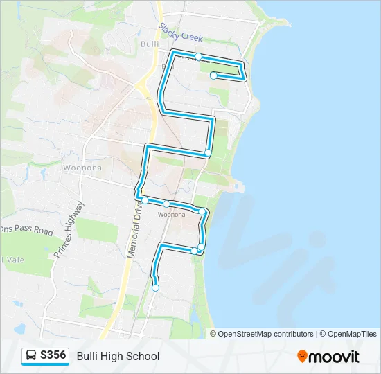 S356 Bus Line Map