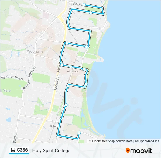 S356 Bus Line Map