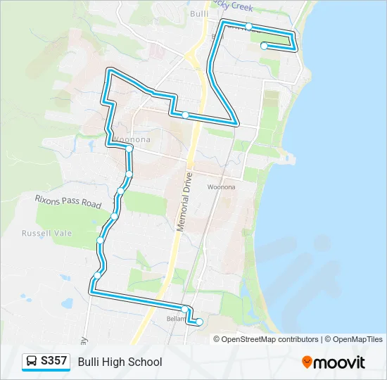 S357 Bus Line Map