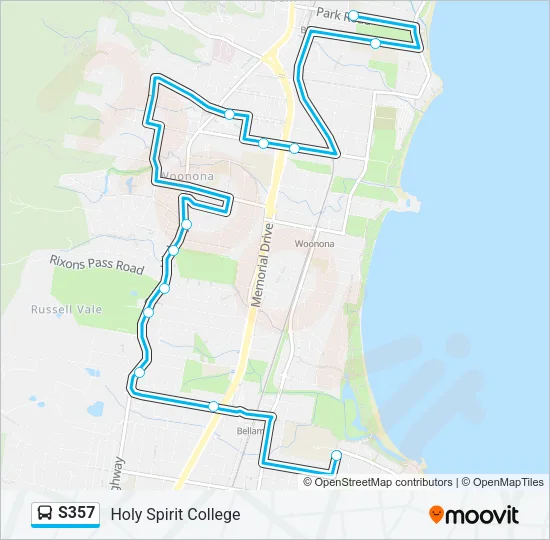 S357 Bus Line Map