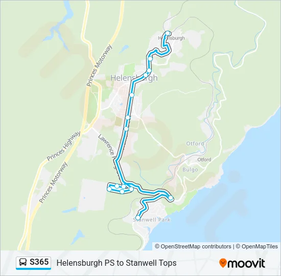 S365 Bus Line Map