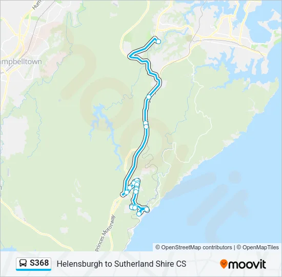 S368 Bus Line Map
