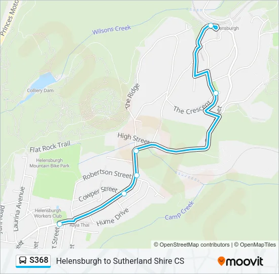S368 Bus Line Map