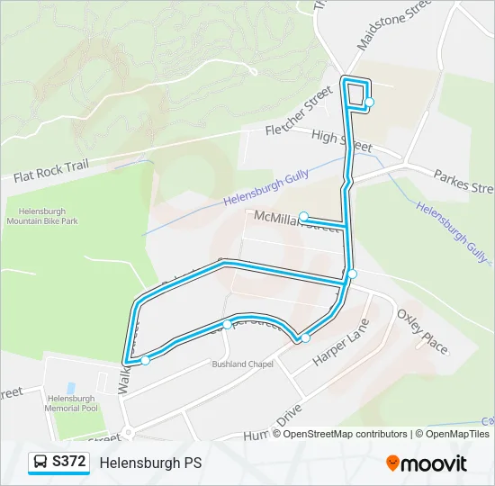 S372 Bus Line Map