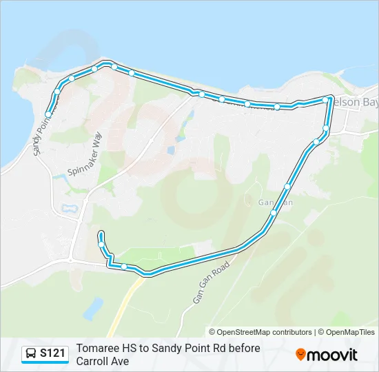 S121 Bus Line Map