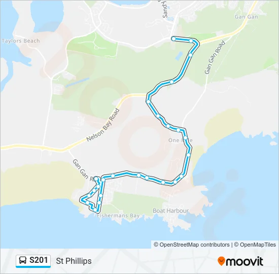 S201 Bus Line Map