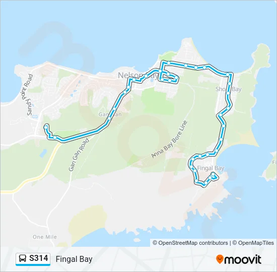 S314 Bus Line Map