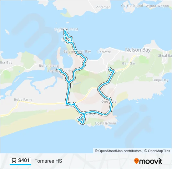 S401 Bus Line Map