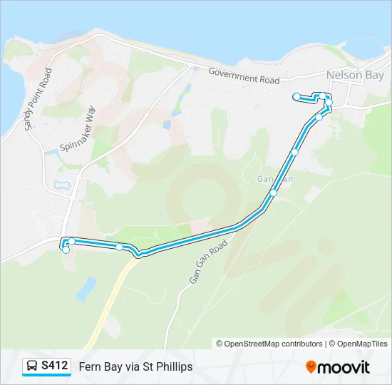 S412 Bus Line Map