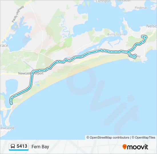 S413 Bus Line Map