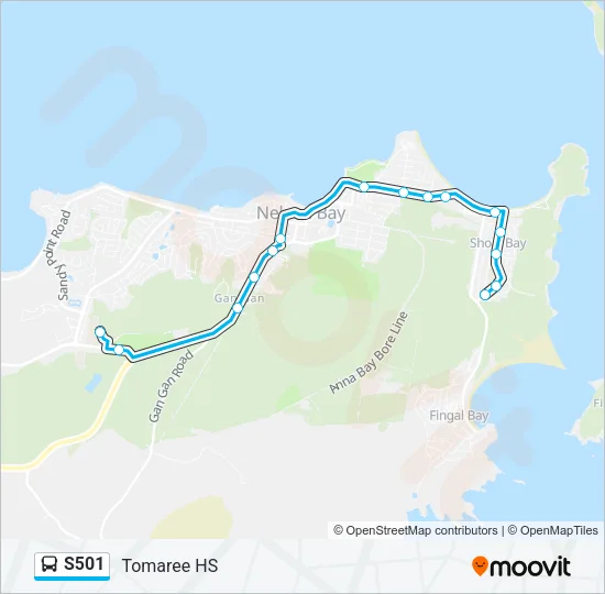 S501 Bus Line Map