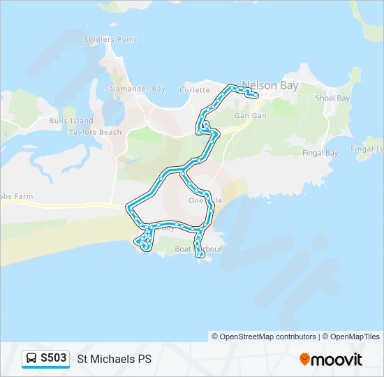 S503 Bus Line Map