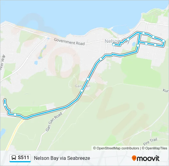 S511 Bus Line Map