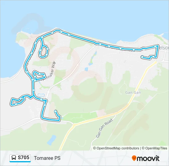 S705 Bus Line Map