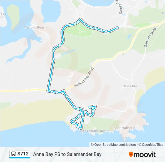 S712 Bus Line Map