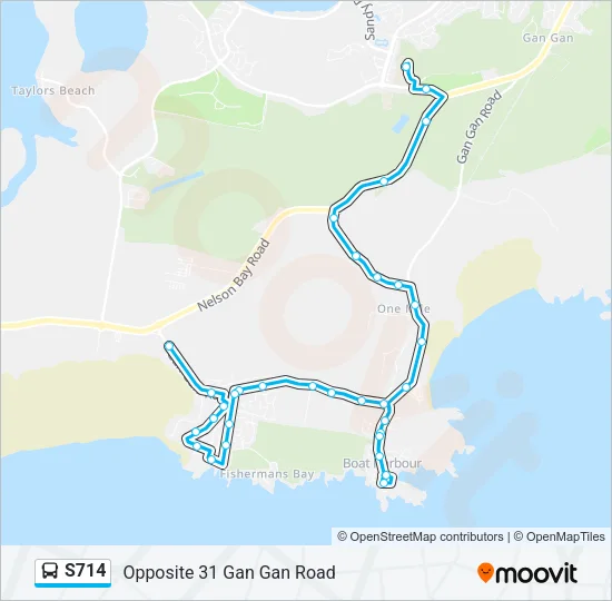 S714 Bus Line Map