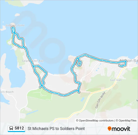 S812 Bus Line Map