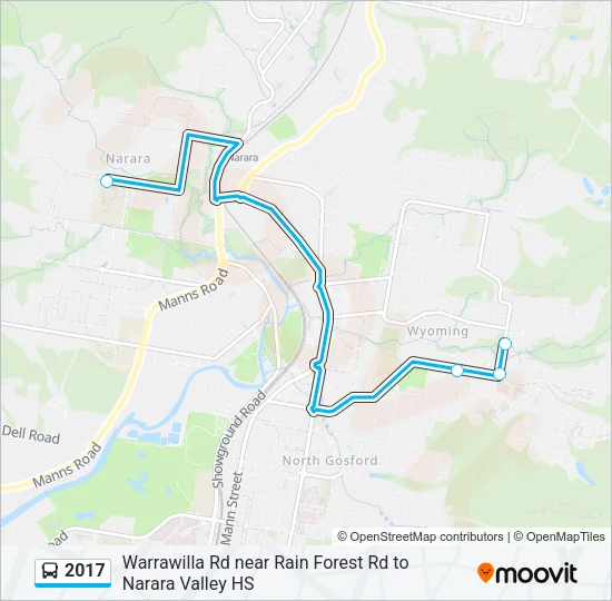 2017 Bus Line Map