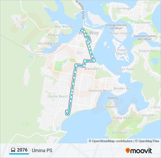 2076 bus Line Map