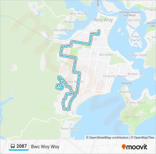 2087 Route: Schedules, Stops & Maps - Bwc Woy Woy (Updated)