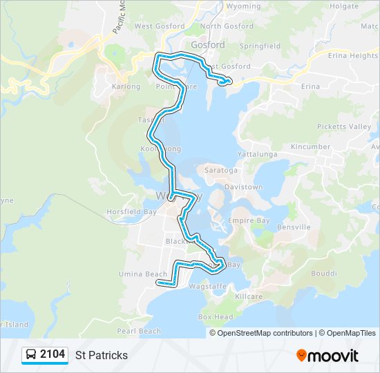 2104 bus Line Map