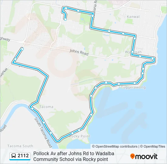 2112 Bus Line Map