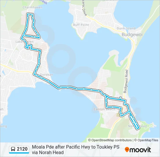 2120 Bus Line Map