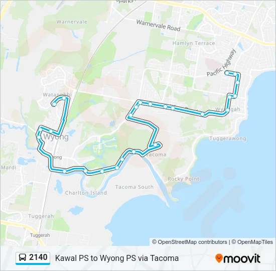 2140 Bus Line Map