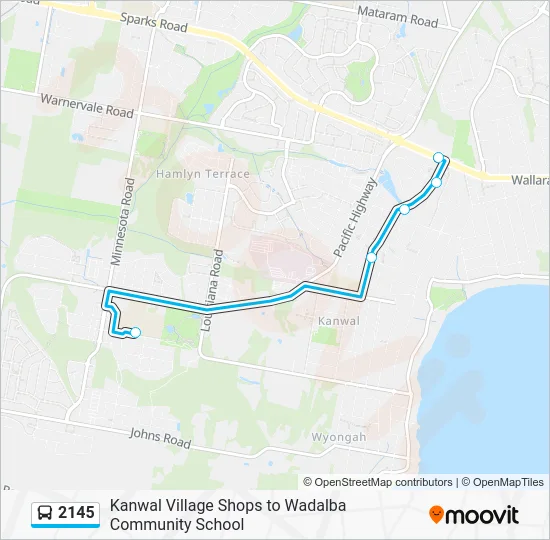 2145 Route: Schedules, Stops & Maps - Wadalba HS (Updated)