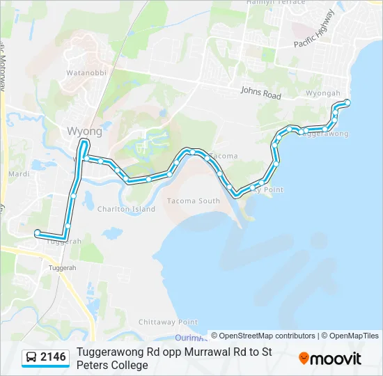 2146 Bus Line Map