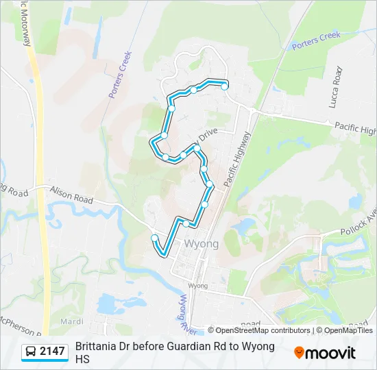 2147 Bus Line Map