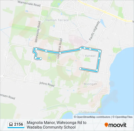 2156 Bus Line Map