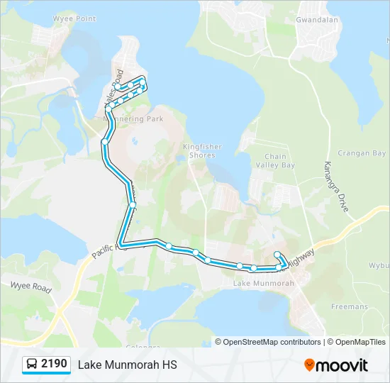 2190 Bus Line Map