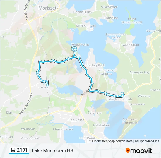 2191 Bus Line Map