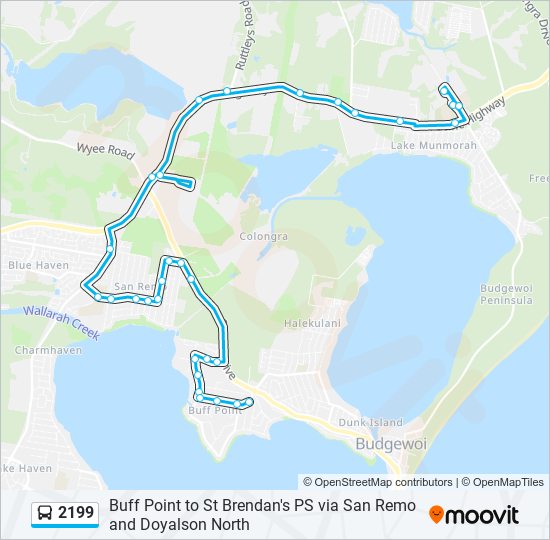 2199 bus Line Map