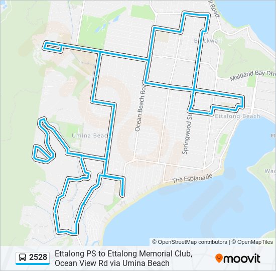 Mapa de 2528 de autobús