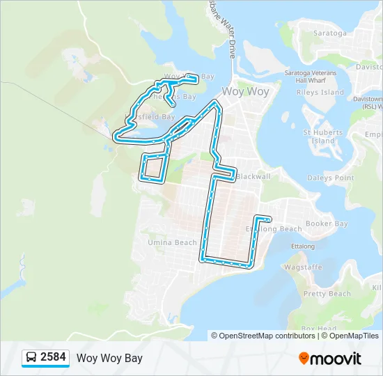 2584 Bus Line Map
