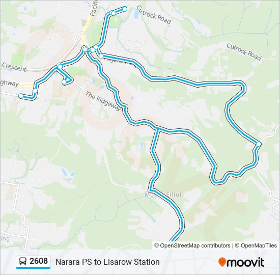 Mapa de 2608 de autobús