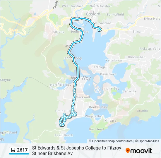 2617 Bus Line Map