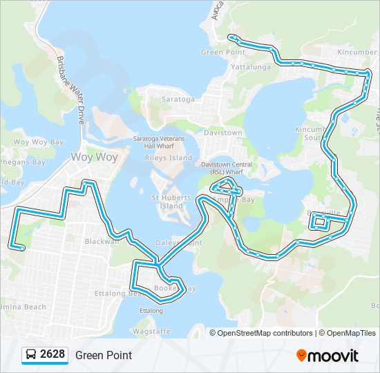 2628 bus Line Map